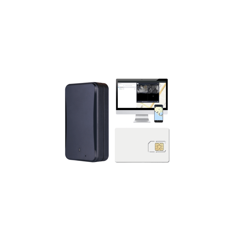 KIT Rastreador vehicular magnético / Especial para contenedores u oculto en vehículo / batería de larga duración / incluye una licencia anual para plataforma EPCOMGPSCODE y SIM500MB2Y