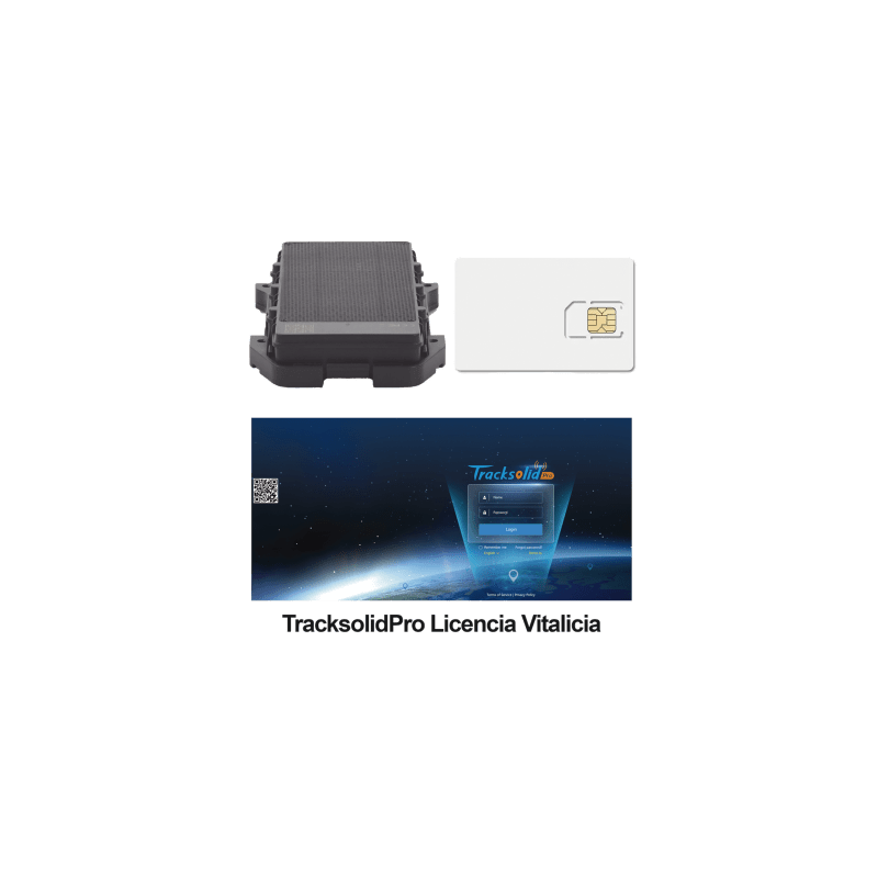 KIT Localizador 4G con carga solar / Semiautónomo / Rastreo de contenedores / Cajas de tráiler / Alarma de sabotaje audible / Incluye Licencia vitalicia VTSCX y SIM de datos SIM500MB2Y 