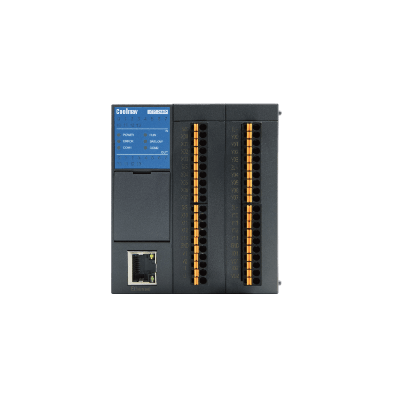 Módulo CPU L02M24P / Transistor Salida PNP / Ethernet Integrado / RS485*2 + RS232 / Puerto Type-C Descarga / Interfaz Micro SD / Puerto CAN / 24 E/S (12DI+12DO) / 8 Analógicas (4AD+4DA) / Hasta 512 Puntos I/O / Capacidad Programa 32k Pasos /