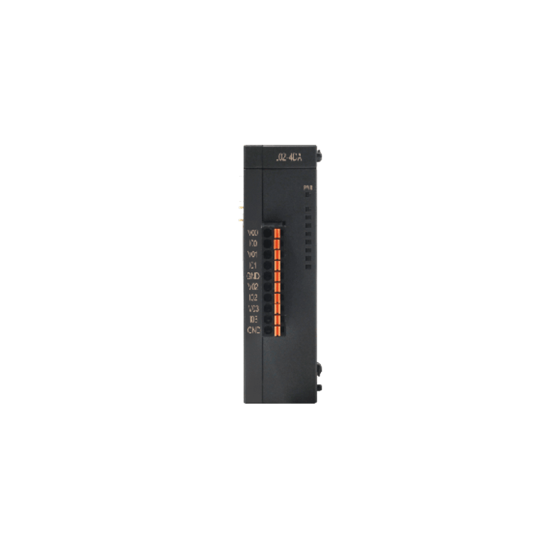 Módulo de Expansión PLC / 4 Salidas Analógicas 16 bits / Alta Precisión ±0.2% / 0-10V 0-20mA / Aislamiento Galvánico / Versión S Estabilidad Térmica / Riel DIN 25 mm (0.98 in)