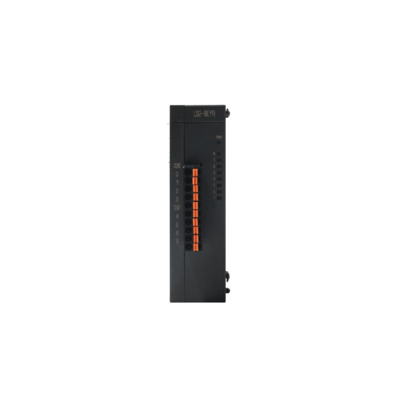 Módulo de Expansión PLC / 8 Salidas Digitales Relevador / Contacto Seco 250V AC / 30V DC / 2A por Canal / Terminales Push-type / Riel DIN 35 mm