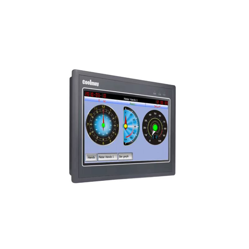 Panel HMI Táctil Industrial de 10 Pulgadas / Resolución 1024x600 píxeles / Interfaces RS232 + RS485 / Puerto Ethernet / Puerto USB / Software VCool Programming
