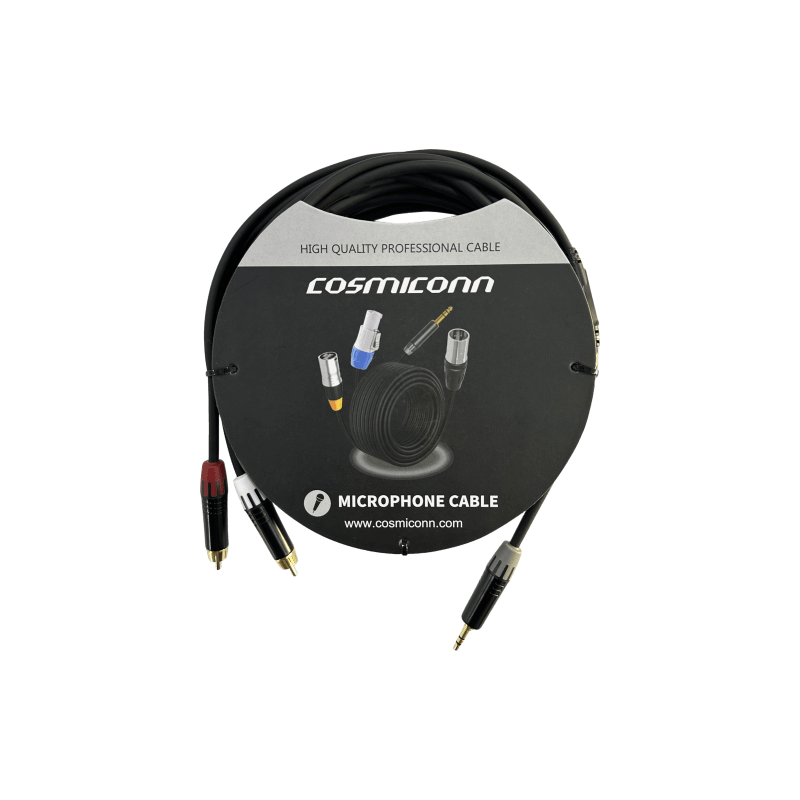 Cable 3.5mm a 2 RCA 5m Cosmiconn - LM Soluciones