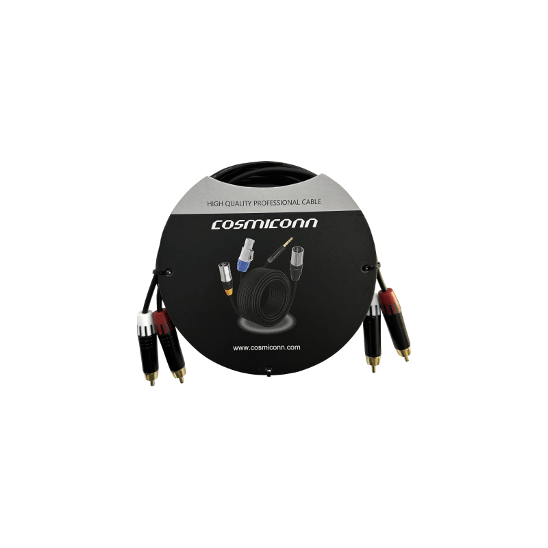 Cable 2 RCA a 2 RCA 2 metros | COSMICONN | Precio México - Envío Inmediato | LM Soluciones