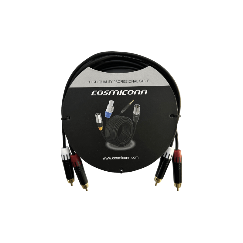 Cable 2 RCA a 2 RCA 3 metros | COSMICONN | Precio México - Envío Inmediato | LM Soluciones