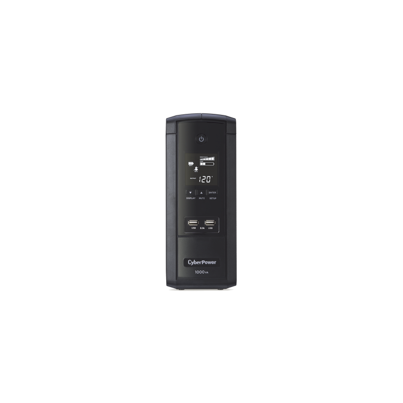 UPS de 1000 VA/600 W, Topología Línea Interactiva, Entrada 120 Vca NEMA 5-15P, Tipo Torre, Con 10 Tomas NEMA 5-15R, 5 años de garantía
