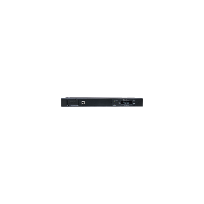 PDU ATS (Fuente Redundante Auto-transferible) Medible, Para Distribución de Energía, 2 Entradas 120 Vca NEMA5-15P, Con 10 Salidas NEMA 5-15R, Horizontal 19in, 1UR