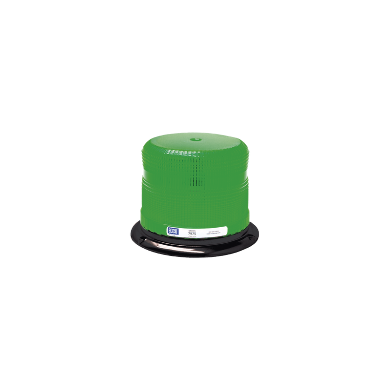 Burbuja clase I de LED, color verde, montaje permanente
