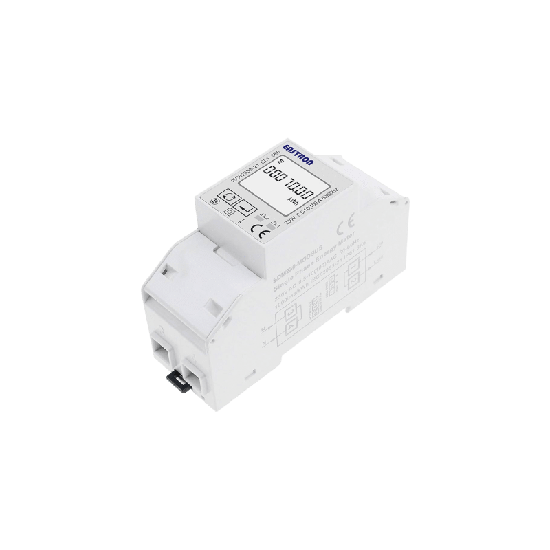 Medidor de Energía Monofásico / Riel DIN / 100A Directo / Clase 1-0.5s / MID Certificado / LoRaWAN Integrado / Bi-direccional