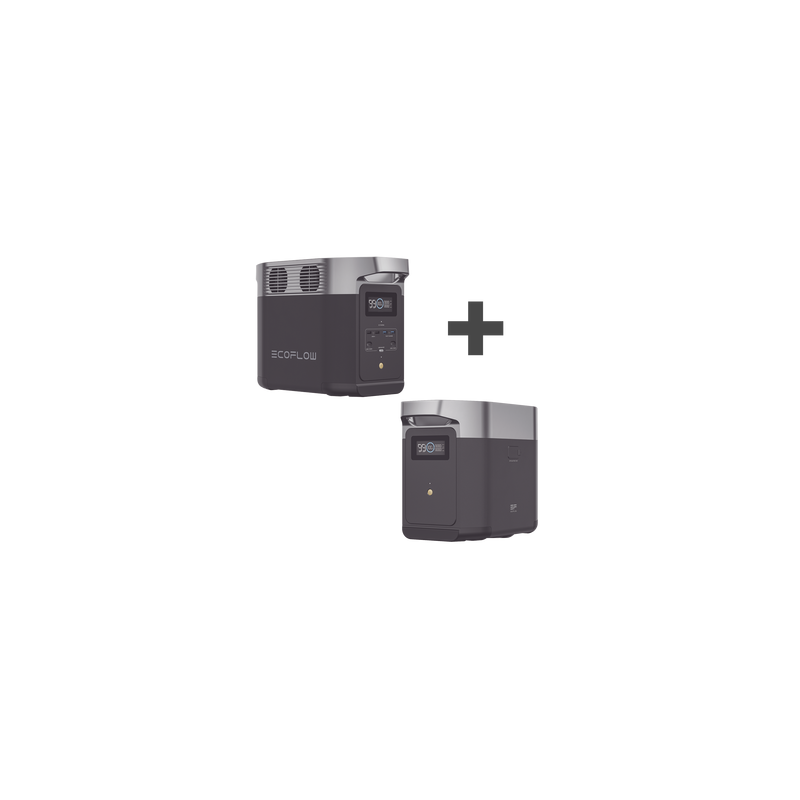 Kit EcoFlow 2048Wh con Batería Externa 1024Wh