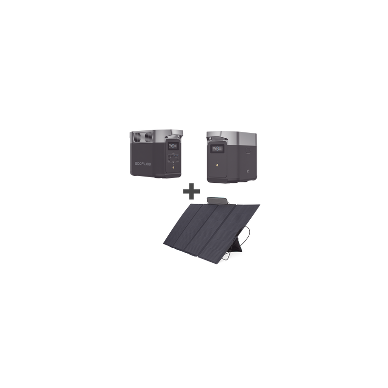Kit EcoFlow 2024Wh con Panel Solar Flexible 400W