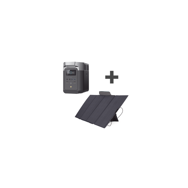 Kit Estación Energía Portátil 2048Wh + Panel Solar 400W ECOF