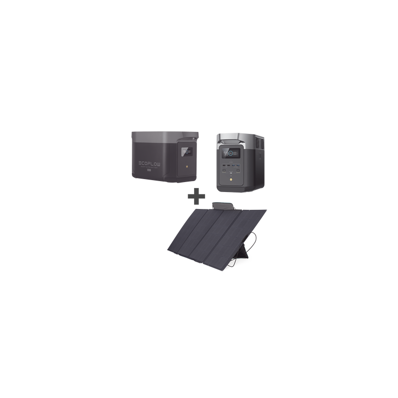 Kit ECOFLOW 4096Wh + Panel Solar 400W Portátil