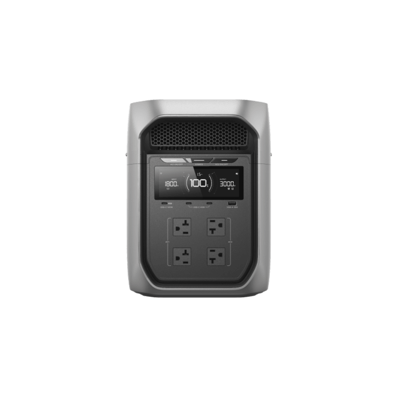 Estación de Energía Portátil EcoFlow DELTA 3 MAX PLUS, 2048Wh, Batería LiFePO4, Salida 3000W (Surge 3800W)