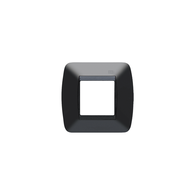 Embellecedor EGI 1 Modulo Para Caja Universal. Negro