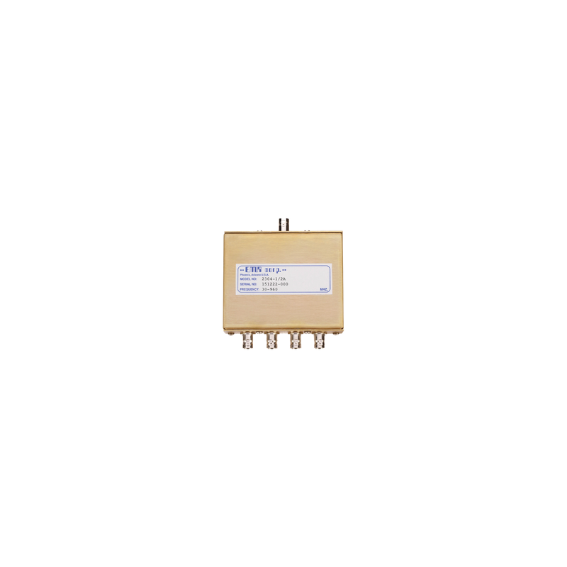Divisor de Potencia EMR de 4 Vías, 30-960 MHz, 0.5 Watt, Conectores BNC Hembra.