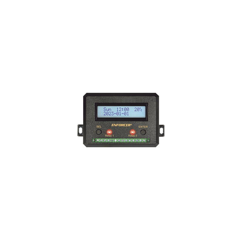 Temporizador Anual / Dos Relevadores / Programable / Pantalla LCD
