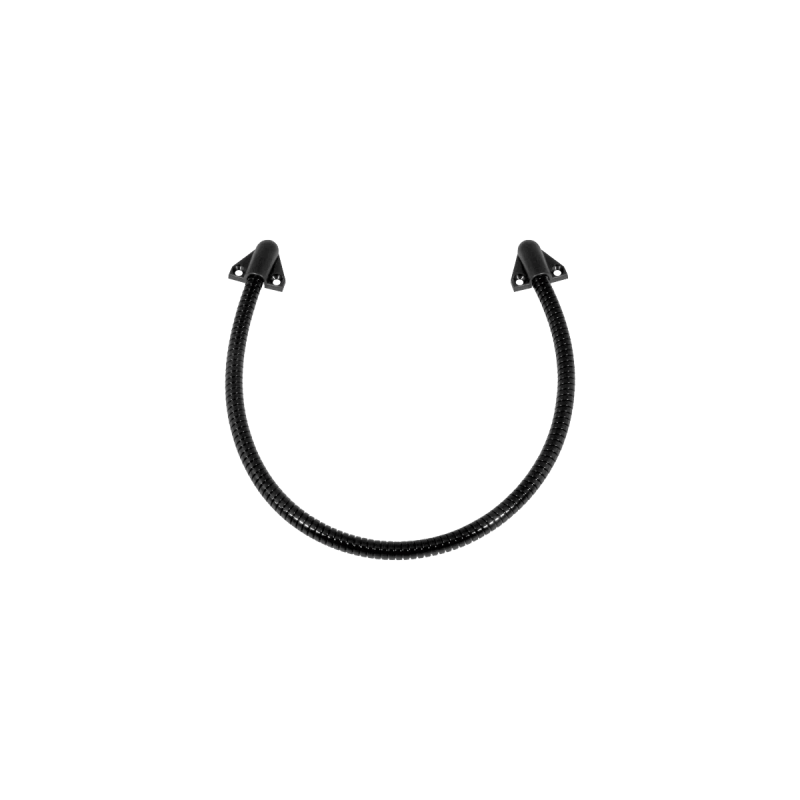 Loop Pasacable Color Negro para Puertas / Acero Inoxidable / Ideal para Control de Acceso / Diseño Elegante / Tapas de Plástico