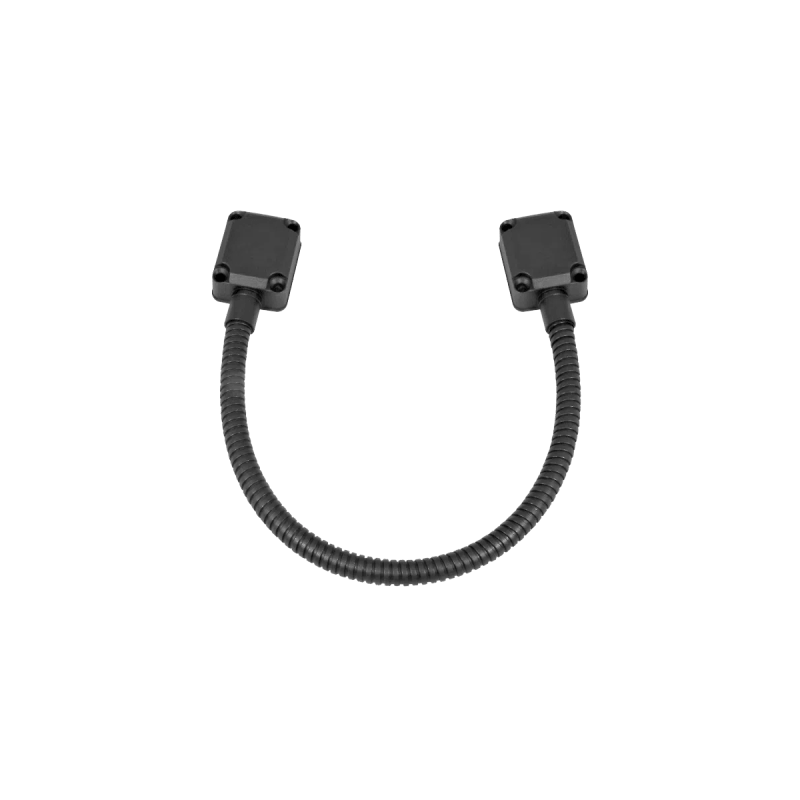 Loop Pasacable En Color Negro para Puertas  / Acero Inoxidable / Ideal para Control de Acceso / Diseño Elegante  / Tapas de Aluminio