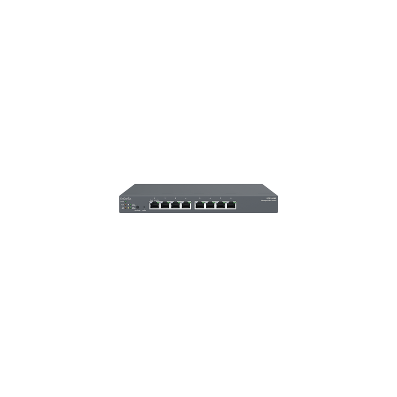 Switch PoE de Escritorio Administrado en la Nube, 8 Puertos 802.3 af Capa 2  de 55 W