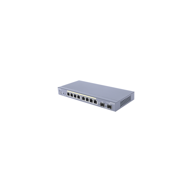 Switch PoE Administrable de 8 puertos Gigabit 802.3 af de 61.6 W y Controlador para 50 Puntos de Acceso Serie Neutron/EnTurbo.