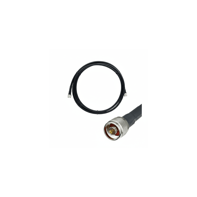 Jumper Coaxial con Cable Epcom405 | Conector N Macho en los Extremos | 12 Metros (39.37 Pies) de Longitud.