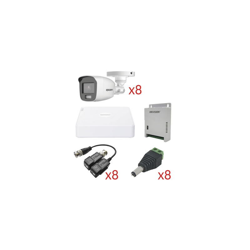 Kit TurboHD 8 Canales EPCOM 1080p con Audio Coaxitron | Precio México - Envío Inmediato | LM Soluciones