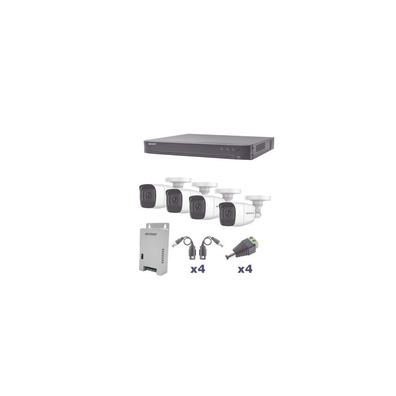 Kit TurboHD 1080p DVR 4 Canales Epcom con Audio | Precio México - Envío Inmediato | LM Soluciones