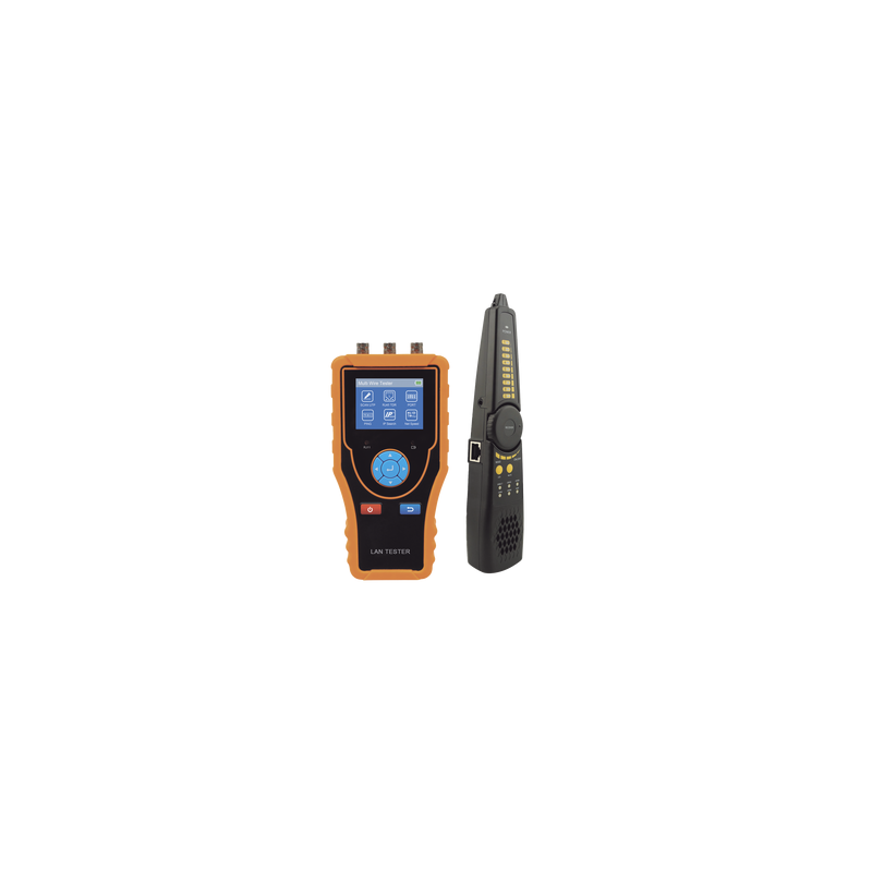Probador De Red Y Probador De Cables Con Sonda De Rastreo De Cables / Pantalla TFT-LCD de 2.4 pulgadas / Medidor de nivel de video coaxial HD, puede detectar el valor máximo de la señal TVI/CVI/AHD/CVBS, el valor SYNC y el valor de rá