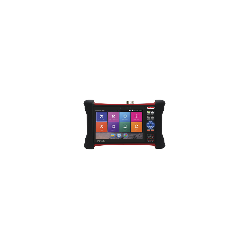 Probador de Vídeo Android con Pantalla LCD de 7" para IP ONVIF / HD-TVI 8MP (TurboHD) / Análogo, ONVIF, Wi-Fi, Scanner IP, WiFi, entrada HDMI