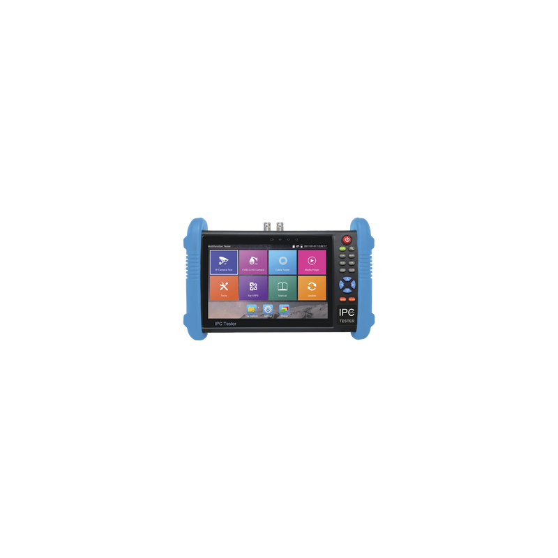 Probador de Vídeo Android con Pantalla LCD de 7" para IP ONVIF / HD-TVI (8MP), HD-CVI (8MP) y AHD (5MP) / Wi-Fi, Scanner IP, WiFi, entrada HDMI