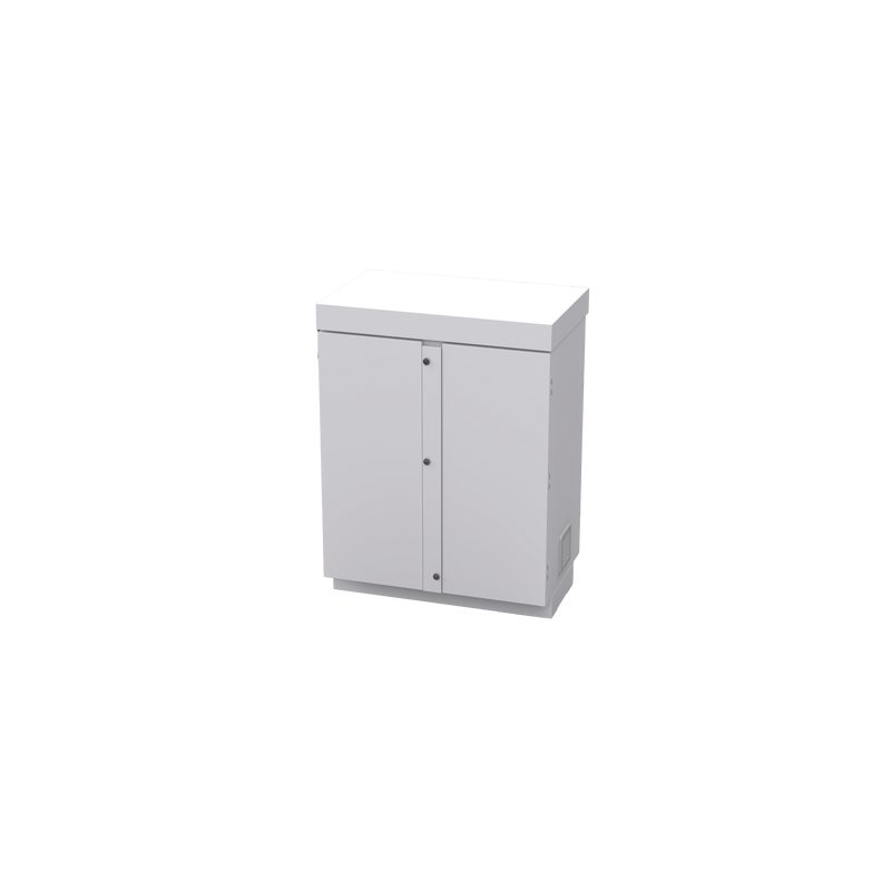 Gabinete Galvanizado EPCOM para 12 Baterías PL110D12