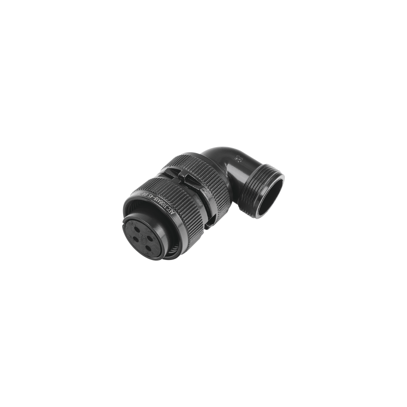  Conector Plug en Ángulo Recto de 4 Contactos Hembra Soldables para Radio de Locomotora.