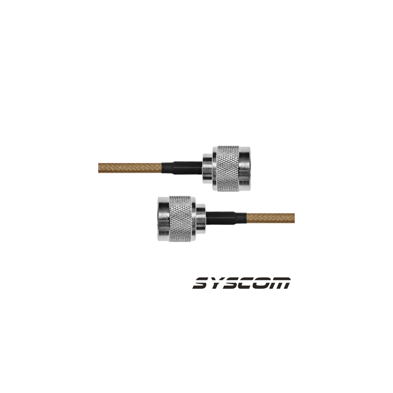 Jumper de Cable Coaxial de 60 cm (23.62 Pulgadas), con Conectores N Macho Ambos Extremos