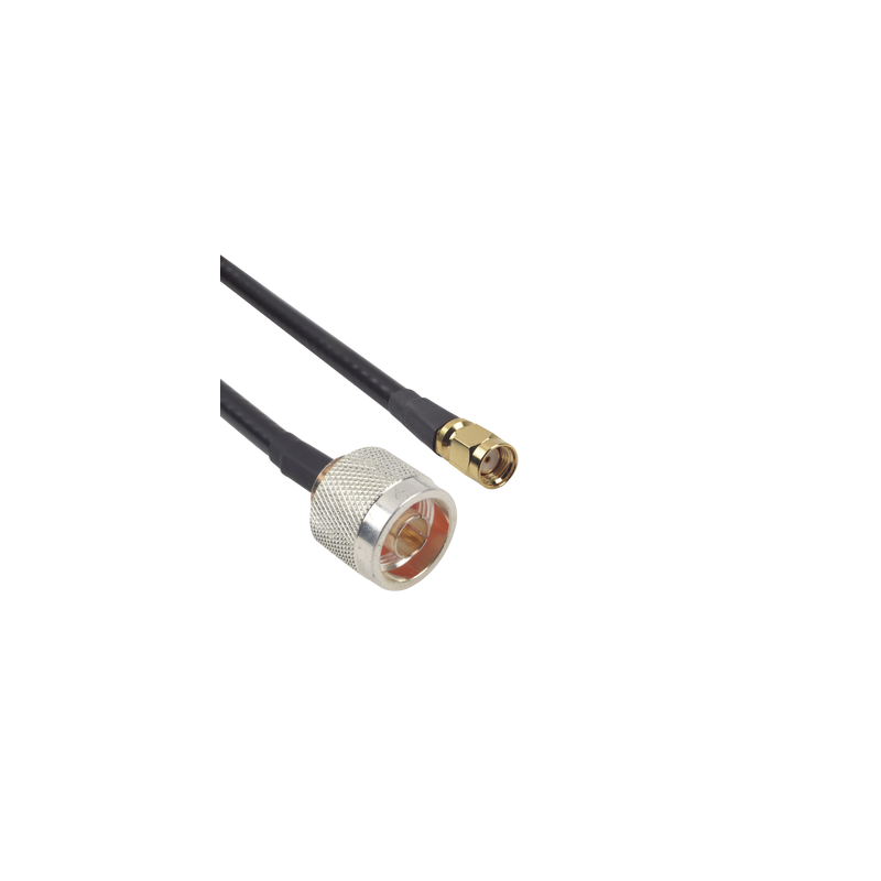 Jumper de 60cm con Cable LP240 y conectores N Macho y SMA Macho Inverso.