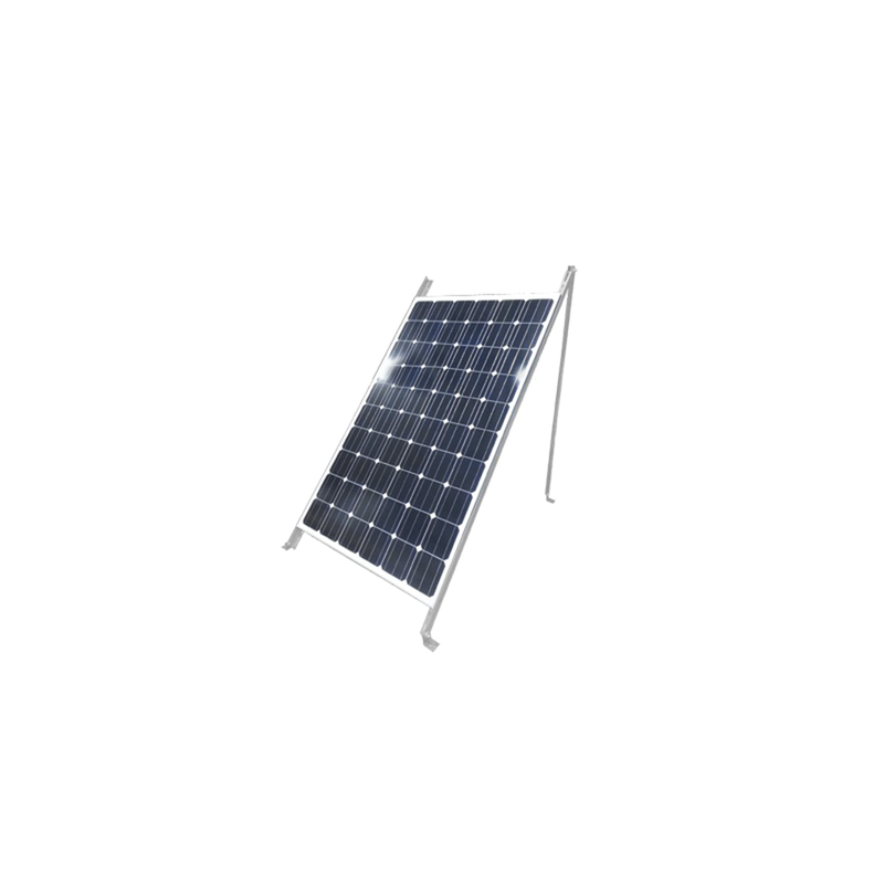 Montaje de Piso para 1 Módulo Solar (Ver compatibilidad). Galvanizado Electrolítico.