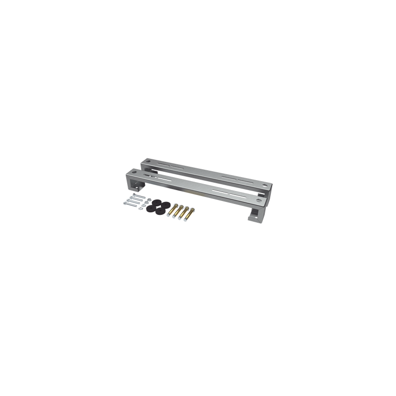 ZT-MPF-180 Base para piso universal ajustable para capacidades de 1 a 3 toneladas con pernos deslizables y amortiguación