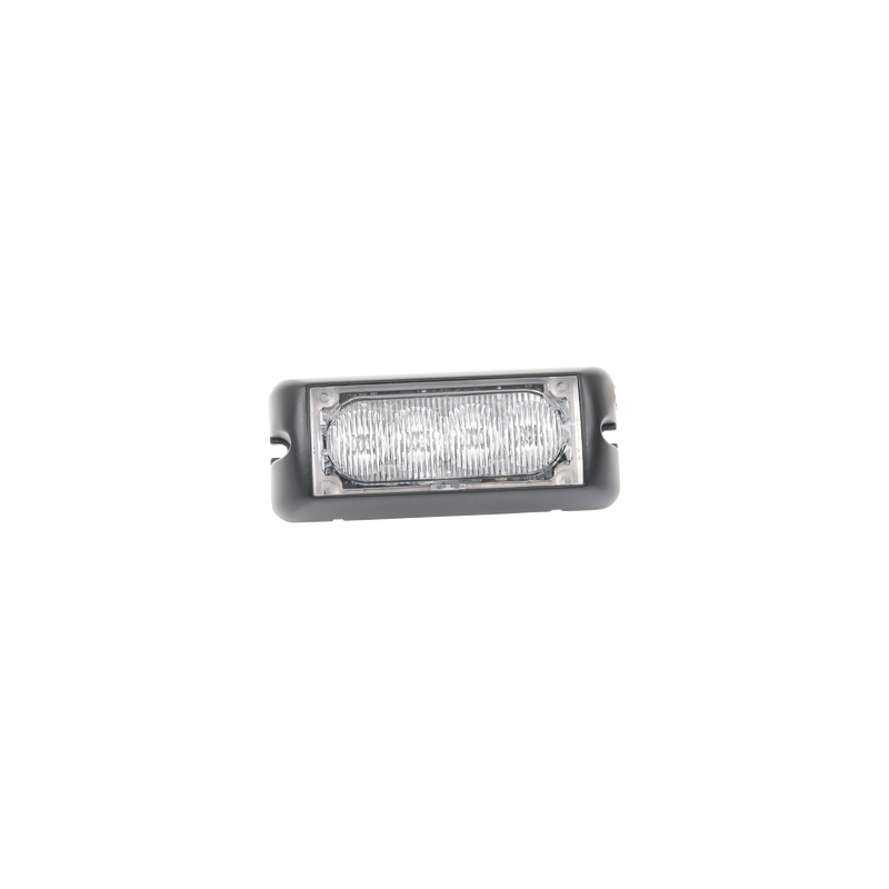 Luz auxiliar brillante con 4 LEDs, color rojo, mica transparente