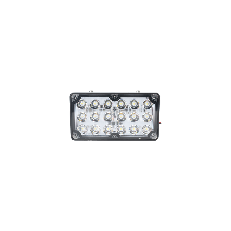 Luz de Escena de 6X3", Color Claro, Ideal para Ambulancias y Vehiculos de Trabajo