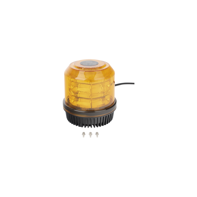 Burbuja brillante de 12 LEDs, color ambar, montaje fijo