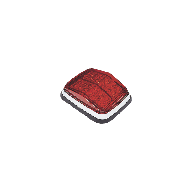 Luz de advertencia de 8 X 6", Color Rojo, SAE,  IP67, Ideal para Ambulancias