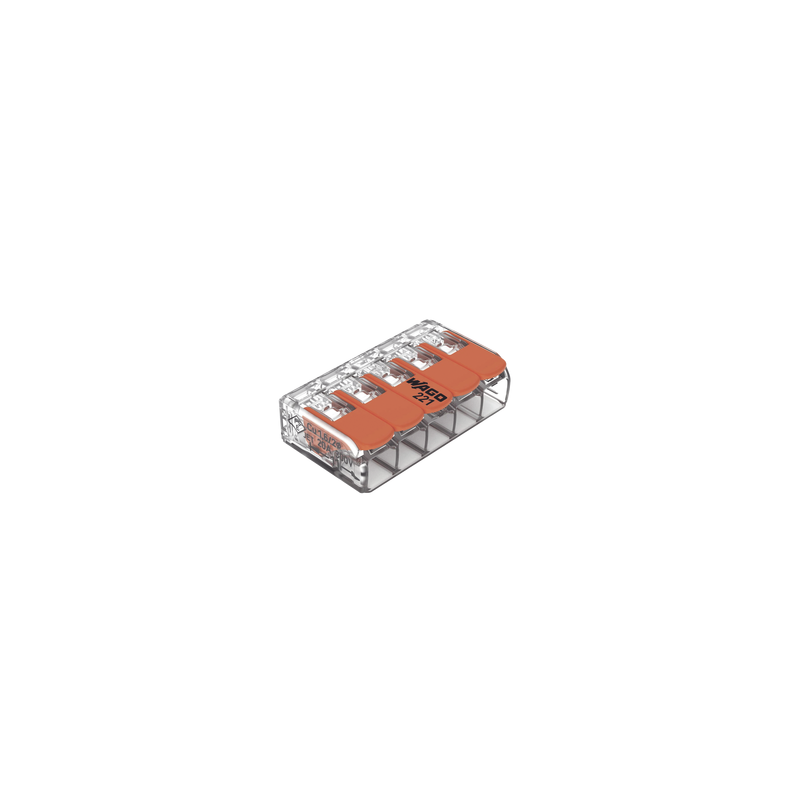 Borna de Conexión WAGO 5 Conductores 4mm² 32A | Precio México - Envío Inmediato | LM Soluciones