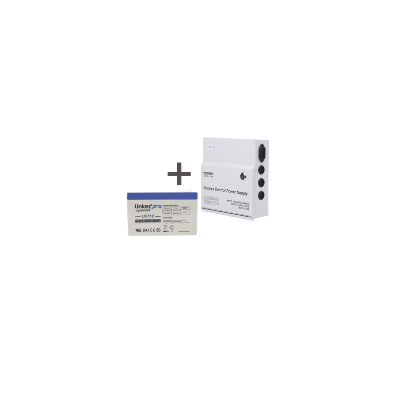Fuente Regulada EPCOM 12V 5A con Respaldo de Batería | Precio México - Envío Inmediato | LM Soluciones