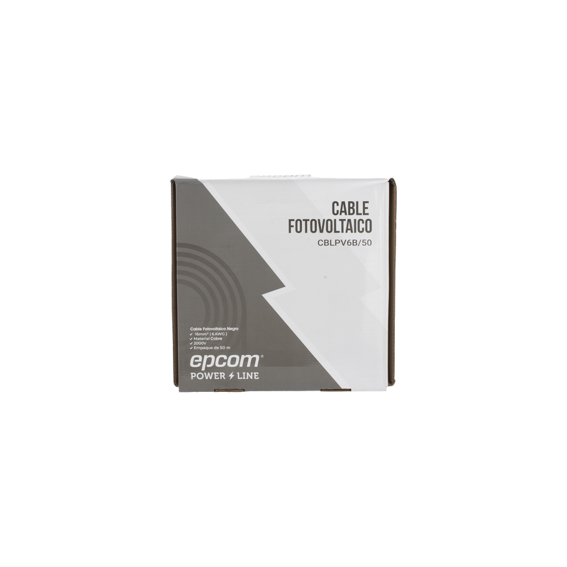 Cable Fotovoltaico EPCOM 6 AWG 16mm2 2000V 50m | Precio México - Envío Inmediato | LM Soluciones