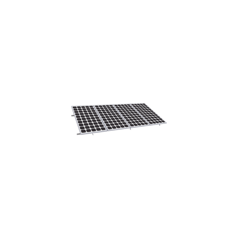 Montaje para Panel Solar, Riel de 4400mm para Módulos con Espesor de 35mm, Velocidad de Viento Máx. 136km/h
