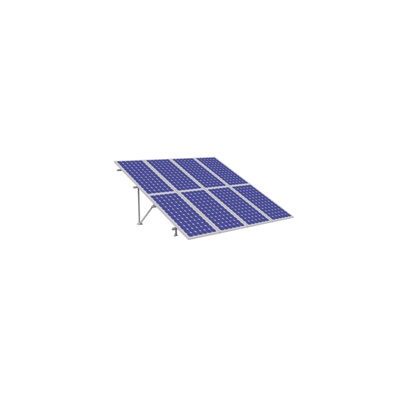 Montaje Panel Solar Riel 2200mm 40mm EPCOM POWERLINE