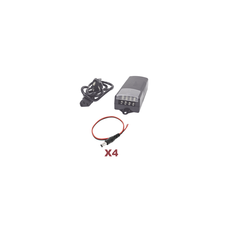 Kit Fuente EPCOM 12Vcc 5A 4 Salidas | LM Soluciones