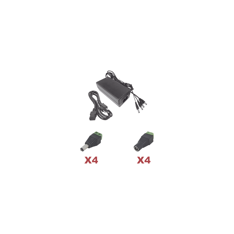 Kit Fuente Epcom Power Line 12V 5A 4 Salidas CCTV | Precio México - Envío Inmediato | LM Soluciones