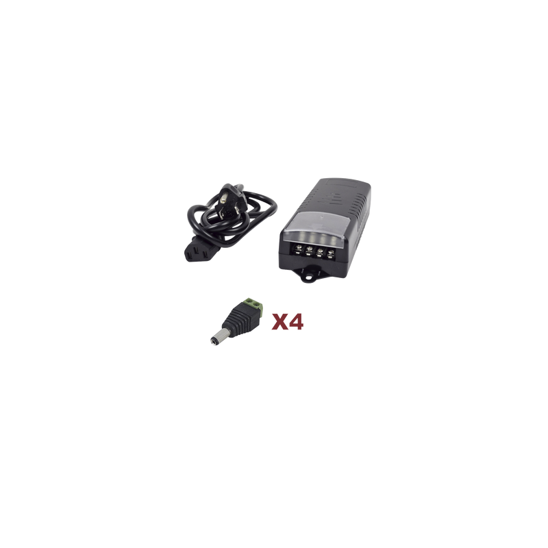 Kit Fuente 12V 5A 4 Salidas Epcom Powerline | Precio México - Envío Inmediato | LM Soluciones