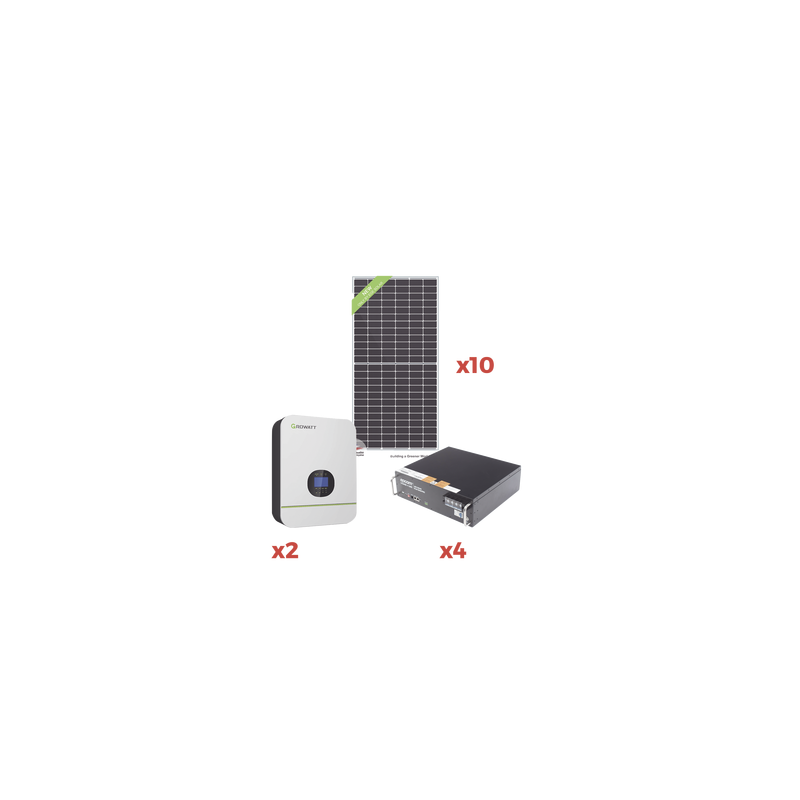 KIT DE ENERGIA SOLAR PARA MINISPLIT 220VCA  2000W